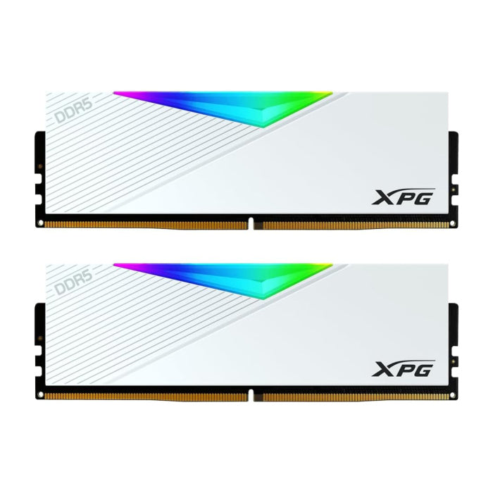 مجموعة ذاكرة الوصول العشوائي XPG Lancer DDR5 RGB 5200MHz 32GB (2x16GB) - أبيض 