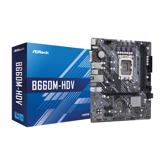 ASRock Intel B660M-HDV DDR4 Micro ATX Motherboard