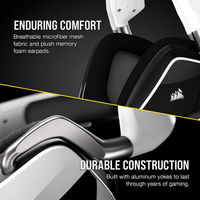 Corsair VOID ELITE RGB Wireless Gaming Headset 7.1 Compatibility PC, PS5/PS4 - White