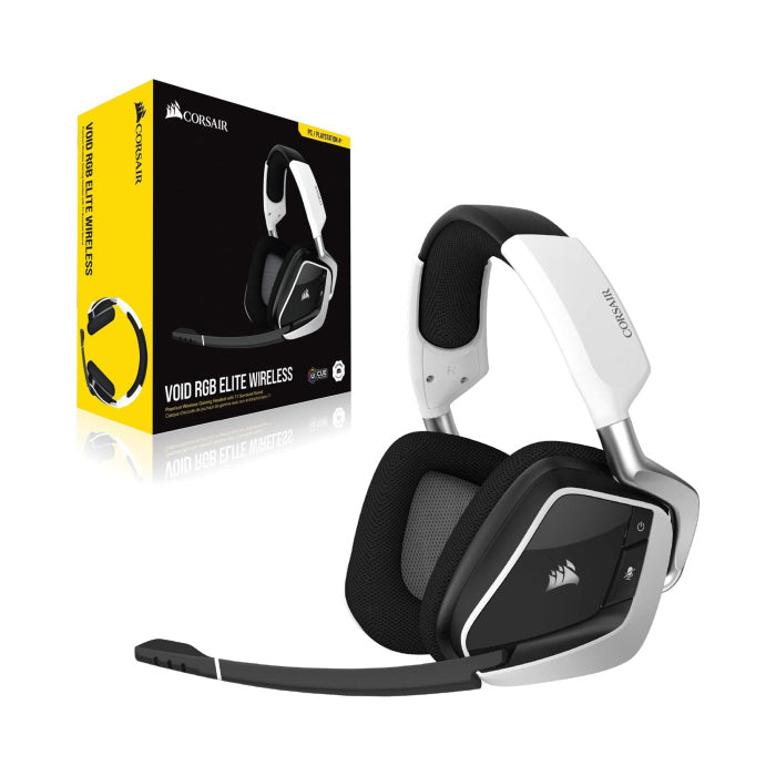 Corsair VOID ELITE RGB Wireless Gaming Headset 7.1 Compatibility PC, PS5/PS4 - White