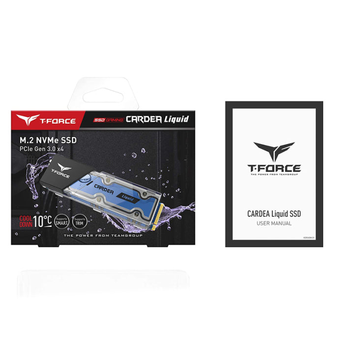 TeamGroup T-Force Cardea 1TB Liquid PCIe Gen 3.0 x4 Water Cooling M.2 NVMe SSD