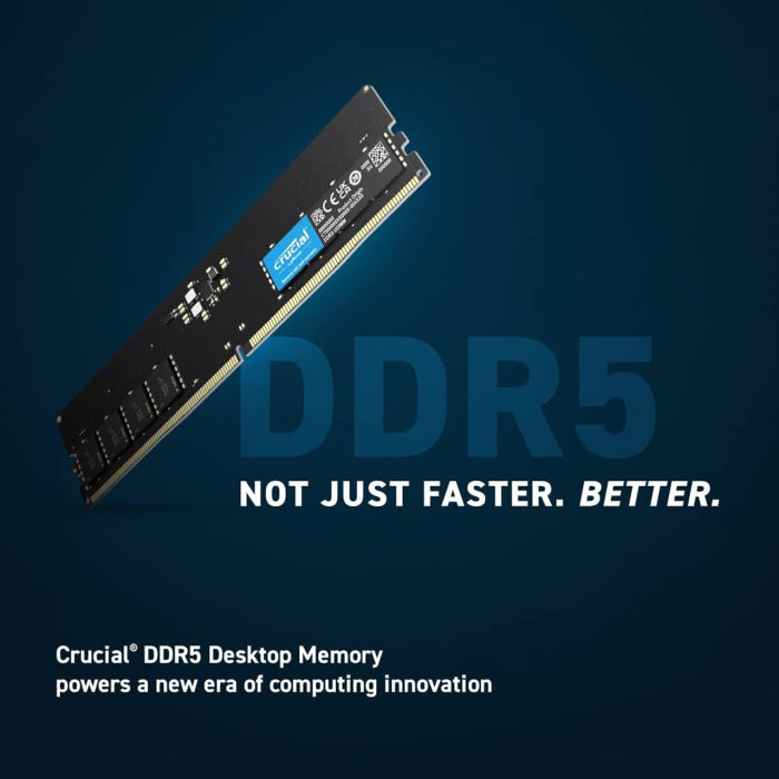 Crucial RAM 8GB DDR5 4800MHz UDIMM Desktop Memory