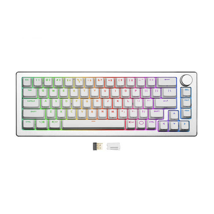 Cooler Master CK721 RGB 65% Hybrid Wireless/Bluetooth Mechanical Keyboard Linear Red Switch