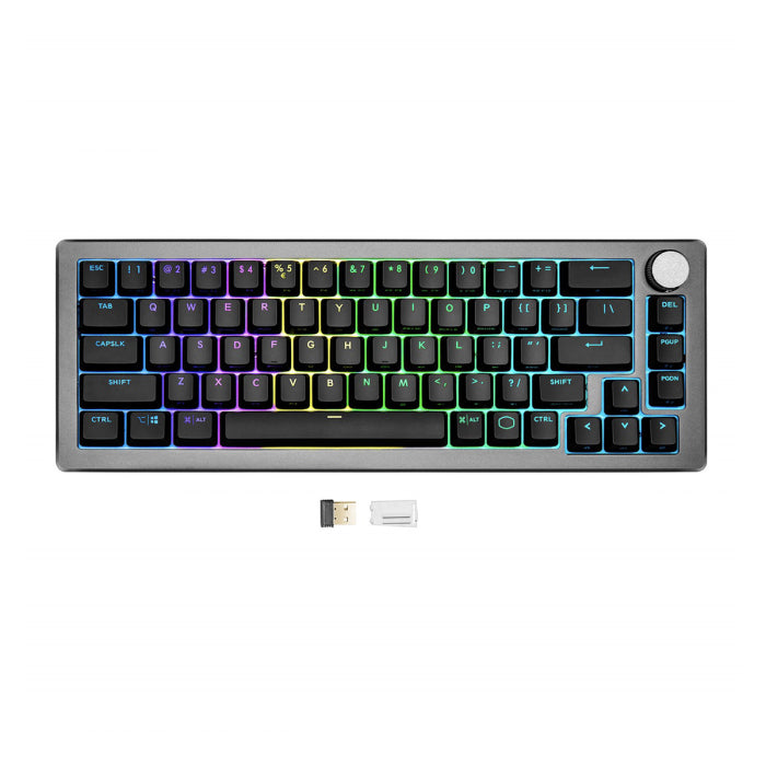 Cooler Master CK721 RGB 65% Hybrid Wireless/Bluetooth Mechanical Keyboard Clicky Blue Switch