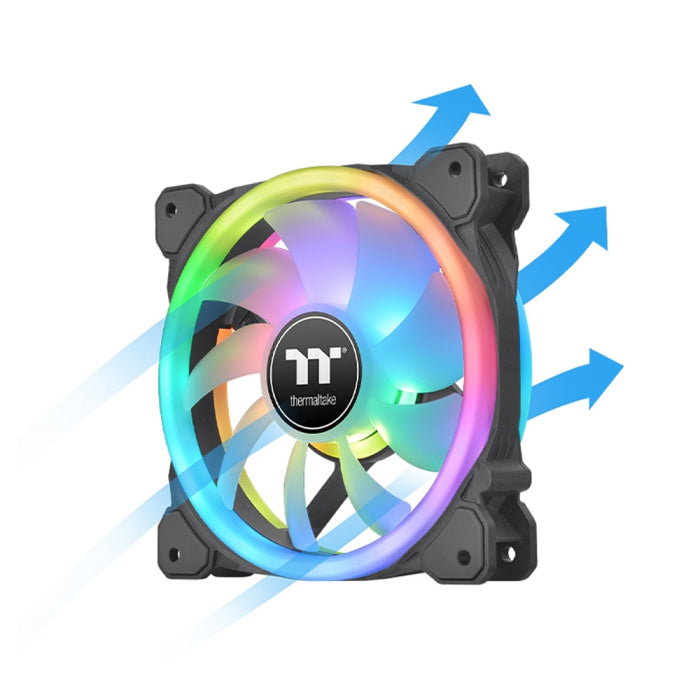 Thermaltake SWAFAN 14 RGB Radiator Fan TT Premium Edition 3 في 1 تصميم شفرة مروحة قابلة للتبديل 