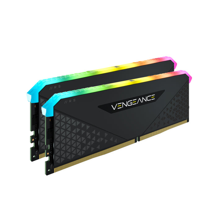 مجموعة ذاكرة سطح المكتب Corsair Vengeance RGB RS 16GB (2x8GB) DDR4 3600MHz C18 - أسود 