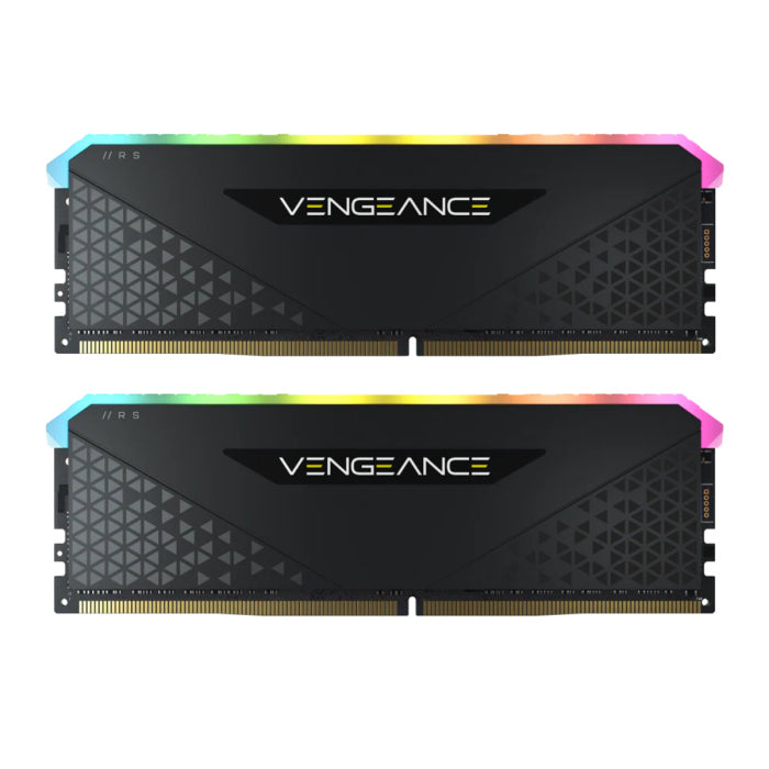 مجموعة الذاكرة Corsair Vengeance RGB RS 32GB (2x16GB) DDR4 3600MHz C18 - أسود 