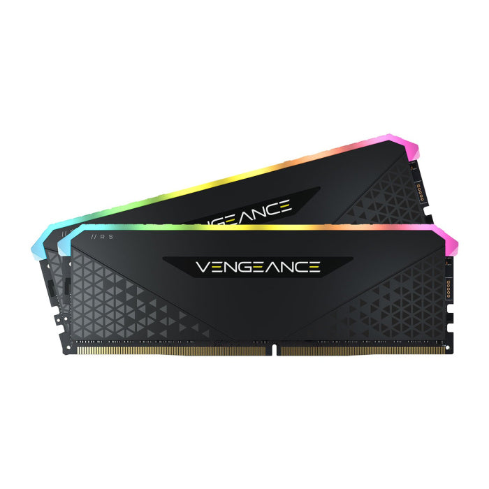 مجموعة الذاكرة Corsair Vengeance RGB RS 32GB (2x16GB) DDR4 3600MHz C18 - أسود 