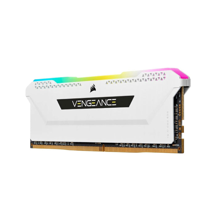 Corsair Vengeance RGB PRO SL 32GB (2x16GB) DDR4 3600MHz C18 Memory Kit - White