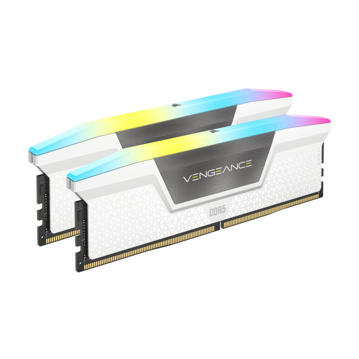 Corsair Vengeance RGB 32GB (2x16GB) DDR5 5200MHz CL40 Memory Kit - White