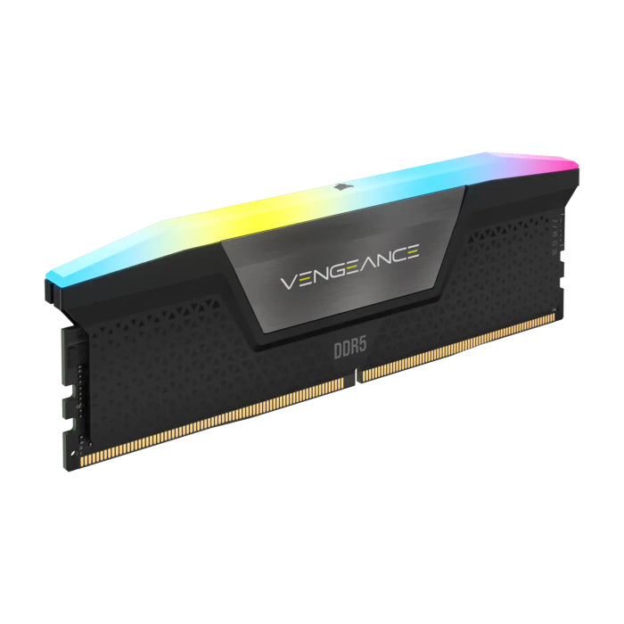 مجموعة الذاكرة Corsair Vengeance RGB 64GB (2x32GB) DDR5 6000MHz C30 - أسود 