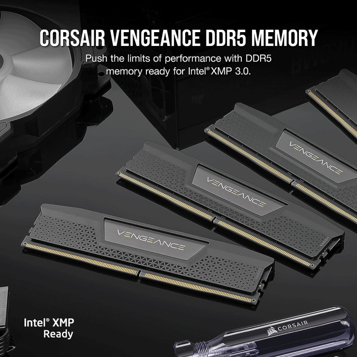 مجموعة الذاكرة Corsair Vengeance 32GB (2x16GB) DDR5 5600MHz CL36 - أسود 