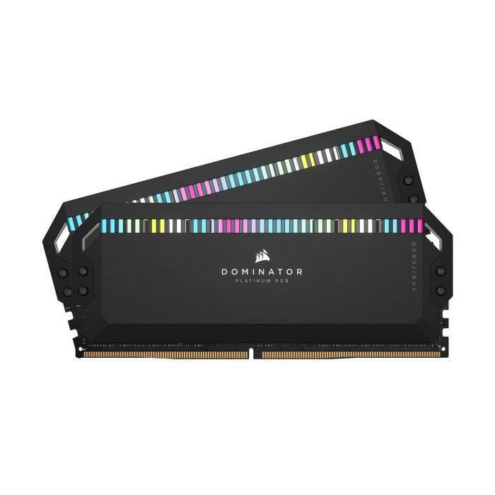 مجموعة ذاكرة سطح المكتب Corsair Dominator Platinum RGB 32GB (2x16GB) DDR5 6000MHz C30 - أسود 