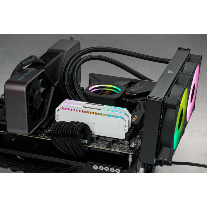 Corsair Dominator Platinum RGB 64GB (2x32GB) DDR5 5200MHz C40 Desktop Memory Kit - White