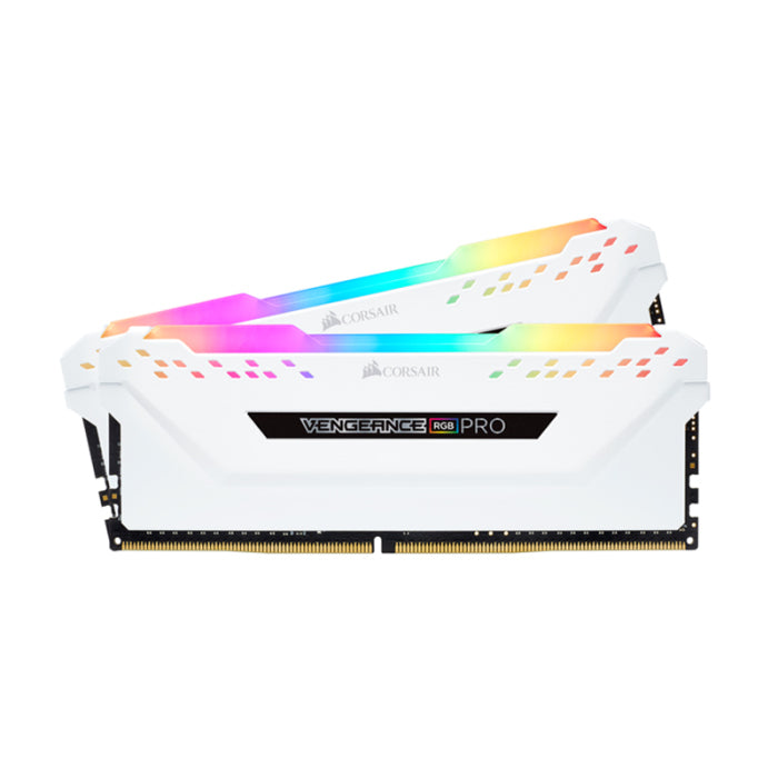 Corsair Vengeance RGB Pro 16GB (2x8GB) DDR4 3600MHz C18 Desktop Memory Kit - White