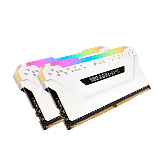 Corsair Vengeance RGB Pro 16GB (2x8GB) DDR4 3600MHz C18 Desktop Memory Kit - White