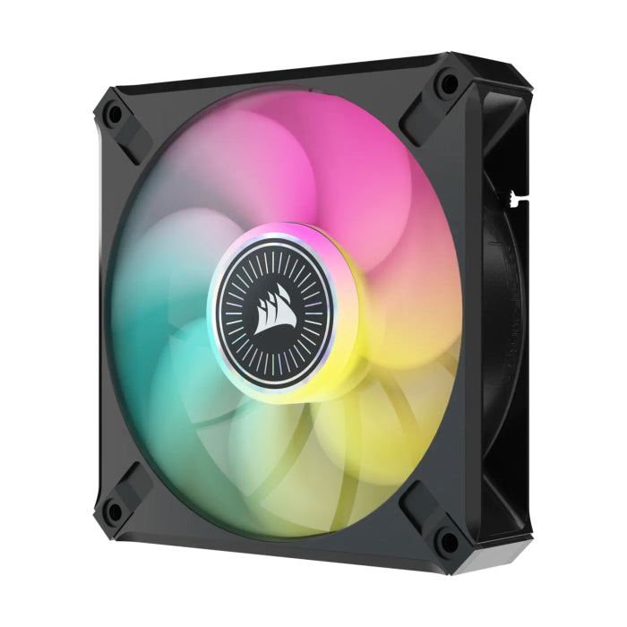 مروحة واحدة من Corsair ML120 RGB ELITE Premium مغناطيسية RGB مع تقنية AirGuide - أسود 