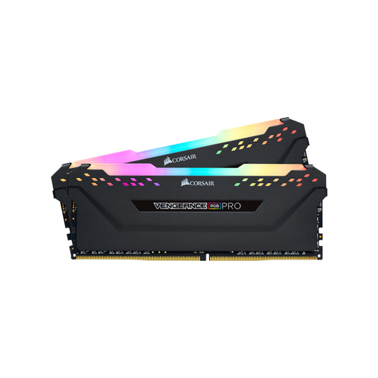 Corsair Vengeance RGB Pro 16GB (2x8GB) DDR4 3200MHz C16 Desktop Memory Kit - Black