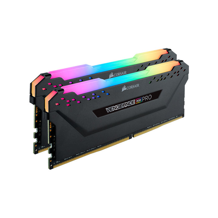 Corsair Vengeance RGB Pro 16GB (2x8GB) DDR4 3200MHz C16 Desktop Memory Kit - Black