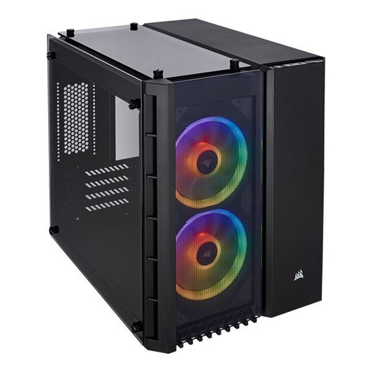 CORSAIR Crystal Series 280X RGB Micro ATX Case - Black