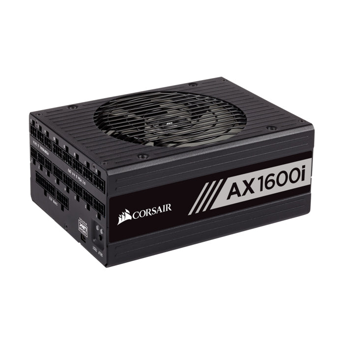 Corsair AX1600i 80PLUS TITANIUM مزود طاقة رقمي بالكامل بقدرة 1600 وات ATX 