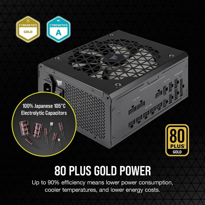 Corsair RMx Shift Series RM1000x 80PLUS GOLD Fully Modular 1000W ATX 3.0 Power Supply