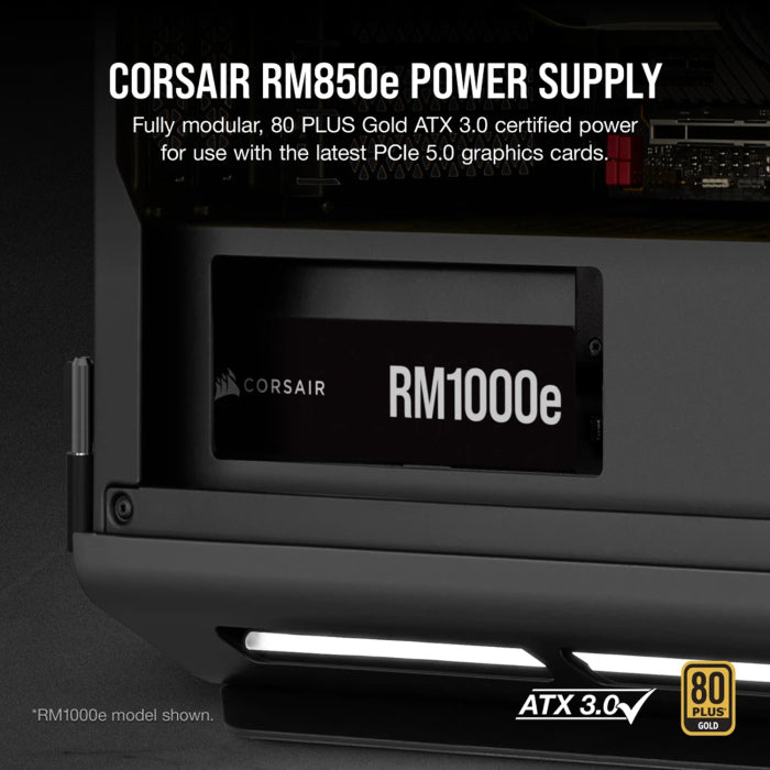 Corsair RMe Series RM850e 80PLUS GOLD Fully Modular 850W ATX 3.0 Power Supply