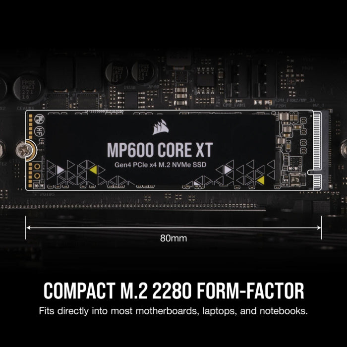 Corsair MP600 CORE XT PCIe 4.0 (Gen4) x4 NVMe M.2 SSD - 1TB