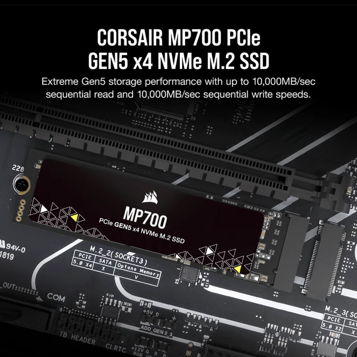 Corsair MP700 2TB PCIe 5.0 Gen 5 x4 NVMe M.2 SSD