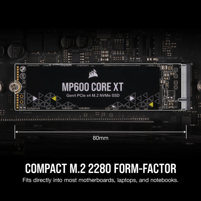 CORSAIR MP600 CORE XT PCIe 4.0 (Gen4) x4 NVMe M.2 SSD - 4TB