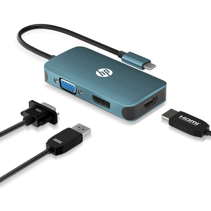 HP DHC-CT200 USB-C to VGA/HDMI/Displayport Adaptor