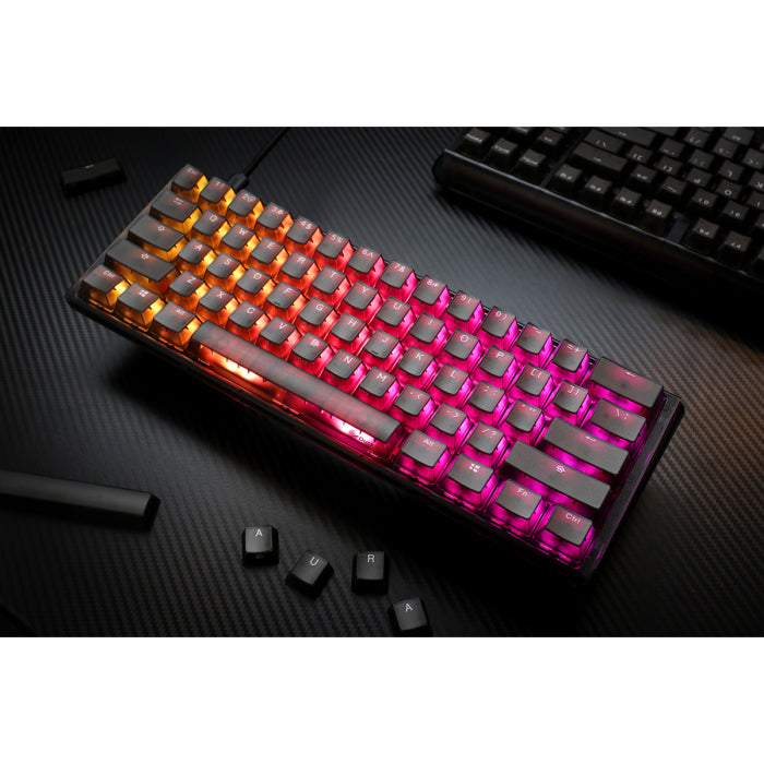 Ducky One 3 Aura Black Hot-Swap RGB Double-Shot PBT Mechanical Keyboard MX Cherry Silent Red Switch