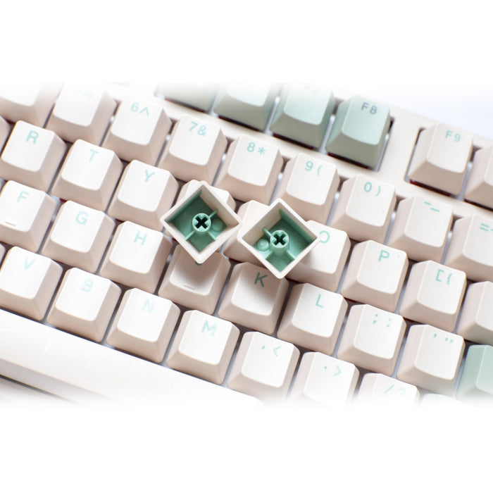 لوحة مفاتيح الألعاب الميكانيكية Ducky One 3 Matcha TKL Hot-Swap PBT MX Cherry Red Switch 