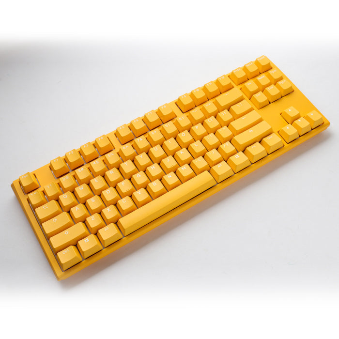 Ducky One 3 Yellow TKL Hot-Swap RGB Double Shot PBT Mechanical Keyboard MX Cherry Red Switch