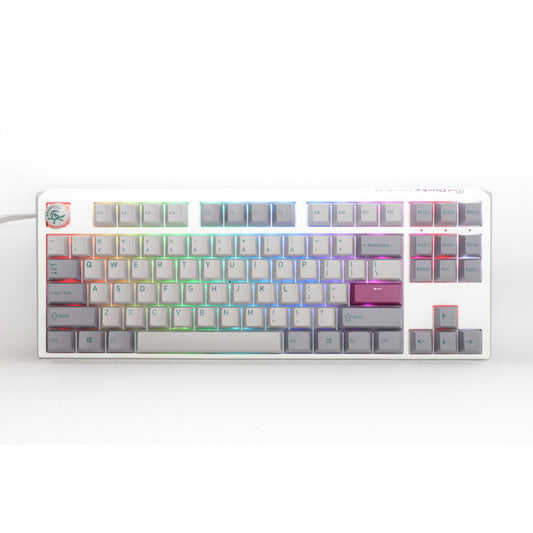 Ducky One 3 Mist Hot-Swap RGB Double-Shot PBT Mechanical Keyboard MX Cherry Red Switch