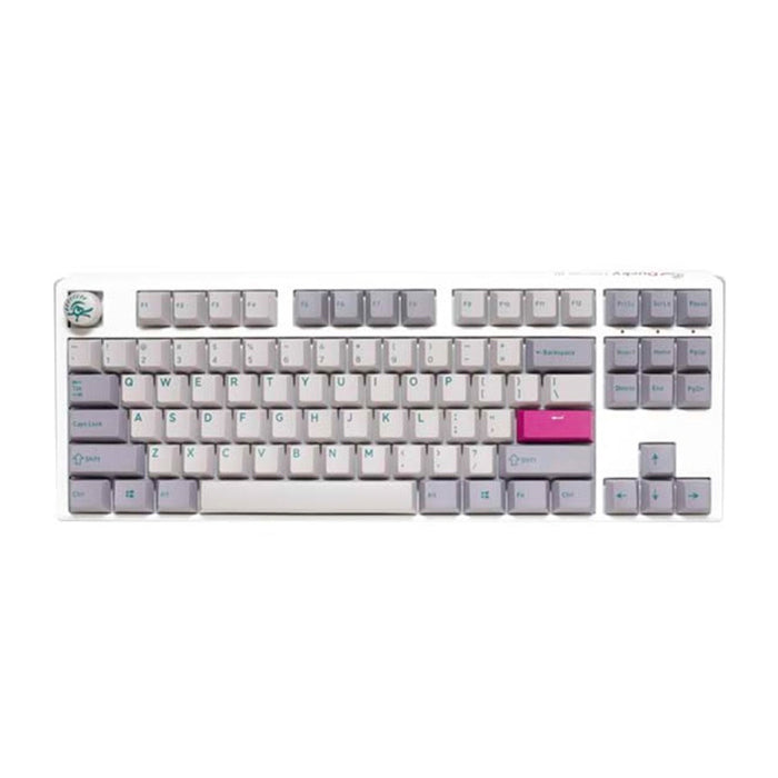 Ducky One 3 TKL Hot-Swap Wired Mechanical Gaming Keyboard (Silent Red Switch) - Mist Grey