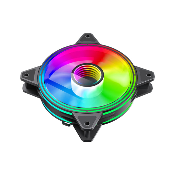 GameMax FN-12 Rainbow-Q-Infinity 120mm ARGB Cooling Fan - Black