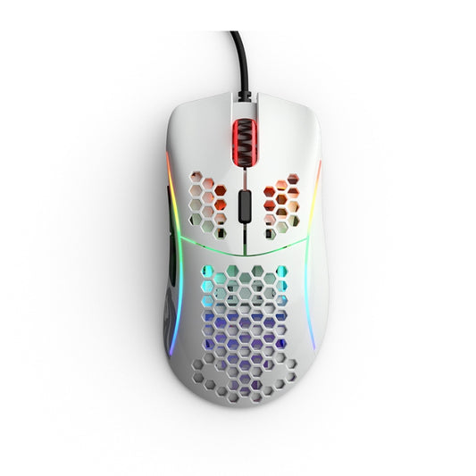 Glorious Model D 12,000 DPI Wired Gaming Mouse (69g) - Glossy White