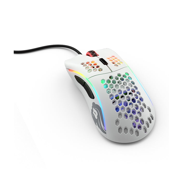 Glorious Model D 12,000 DPI Wired Gaming Mouse (68g) - Matte White