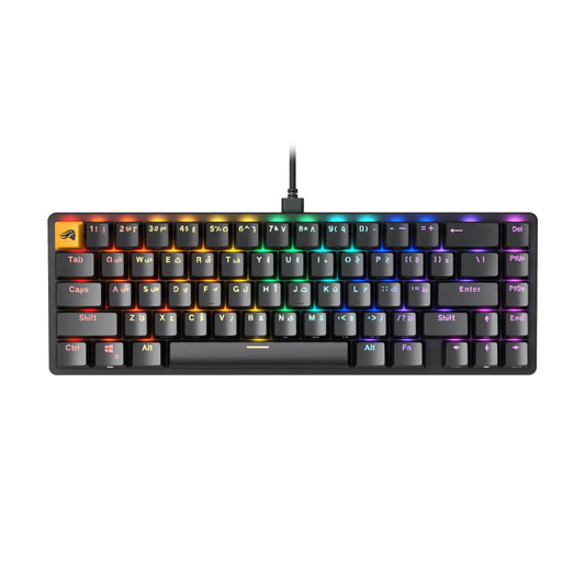 Glorious GMMK2 Compact 65% Modular Mechanical Gaming Keyboard (Arabic) Pre-Built Edition - Black