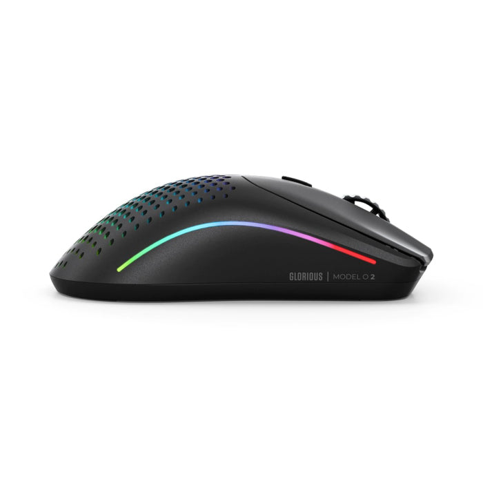 Glorious Model O2 RGB Wireless 2.4GHz + Bluetooth 5.2 + Wired Gaming Mouse (68g) - Matte Black