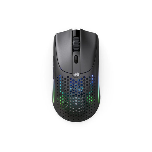 Glorious Model O2 RGB Wireless 2.4GHz + Bluetooth 5.2 + Wired Gaming Mouse (68g) - Matte Black