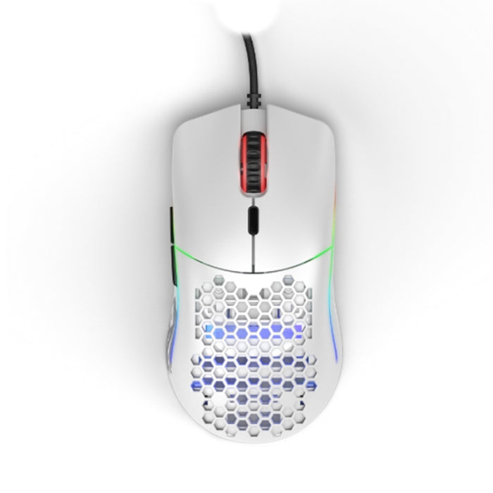 Glorious Model O Minus 12,000 DPI Wired Gaming Mouse (58g) - Matte White