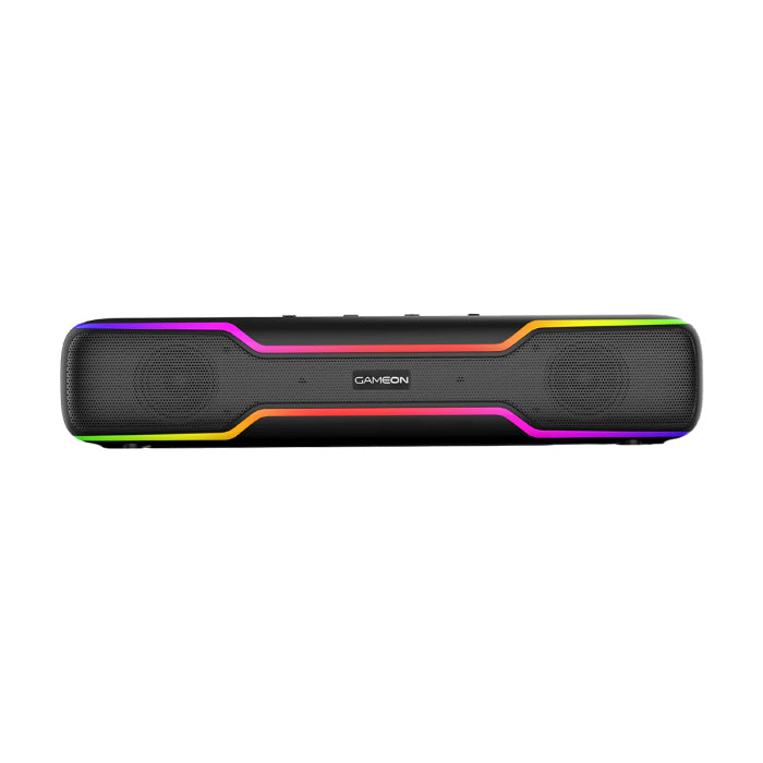 Gameon Dominator Blaze Wireless RGB Gaming Soundbar - Black