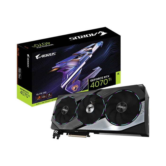 Gigabyte AORUS GeForce RTX 4070 Ti ELITE OC Edition 12GB GDDR6X Graphics Card