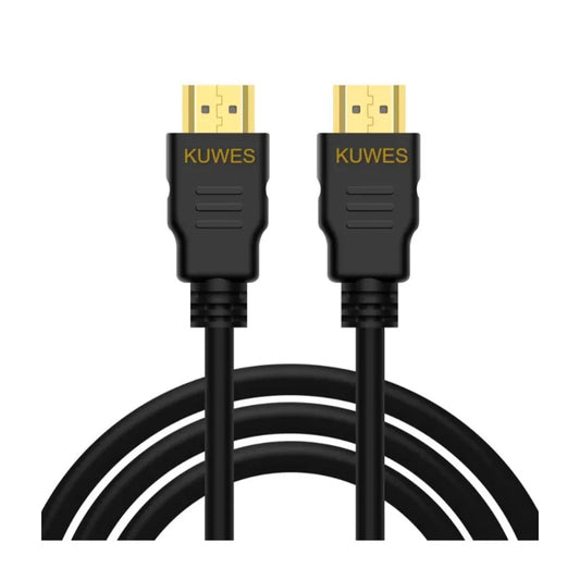 Kuwes Hdmi Cable Gold Male to Male Connector 1.4V Ultra HD/High Speed 5.0M