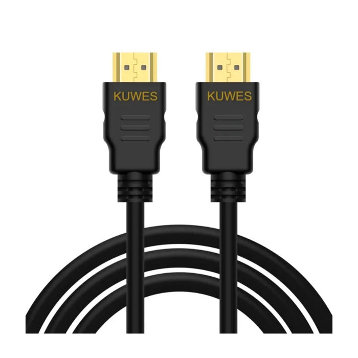 Kuwes Hdmi Cable Gold Male to Male Connector 1.4V Ultra HD/High Speed 3.0M