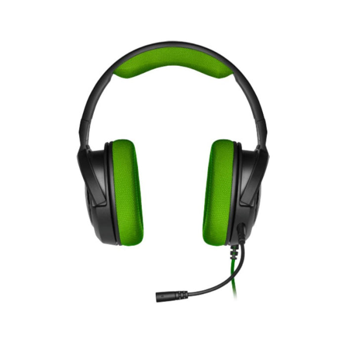 Corsair HS35 Stereo Gaming Stereo 3.5mm Headset Green PC, PS4/5,XbOX One,Switch & Mobile Devices