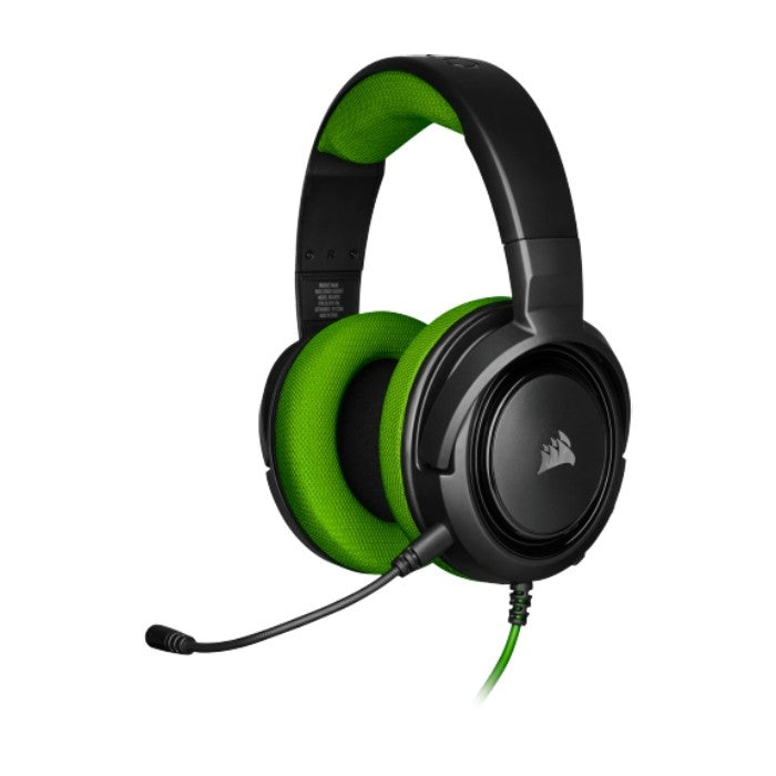 Corsair HS35 Stereo Gaming Stereo 3.5mm Headset Green PC, PS4/5,XbOX One,Switch & Mobile Devices