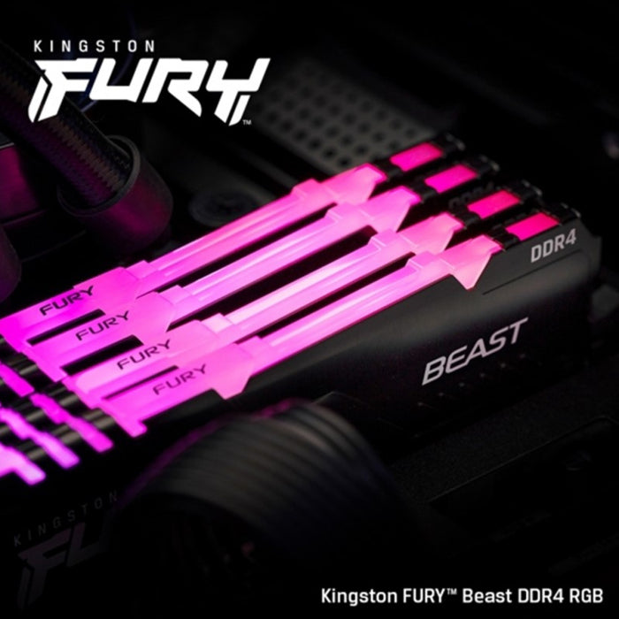 Kingston Fury Beast RGB 8GB DDR4 3600MHz Desktop Memory